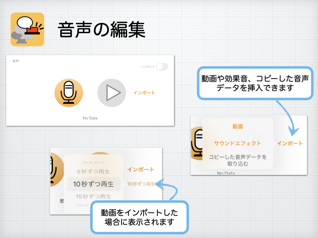 音声の編集方法